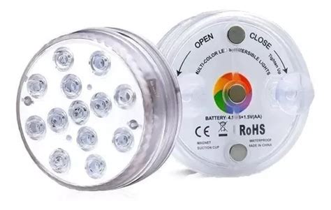 Luz Led Ambiente C Ventosa Aqu Rio Piscina Prova Gua Pilha