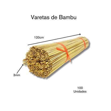 Varetas De Bambu Unidades Cm Pipas Gaiolas E Artesanatos