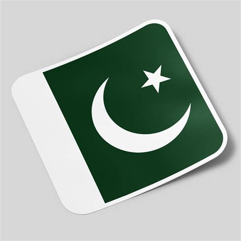 Pakistan Sticker Flag Square GoStickMe