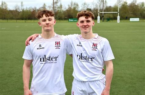 James Orr And Ben Robinson Run Out For Ulster U18s Clubs Ballymena Rfc