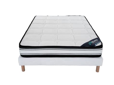 Grand confort |ensemble 160x200 sommier + matelas hauteur 22cm 160X200H22EMC-ENS - Conforama