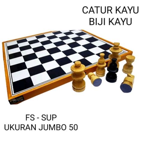 Jual Papan catur, papan Catur kayu biji kayu jumbo (50cm) | Shopee ...