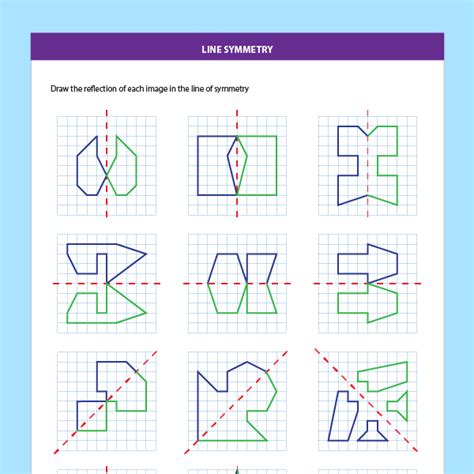 Line Symmetry Worksheets - Maths Academy