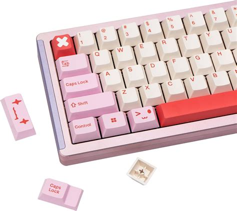 Amazon Gekucap Pbt Keycaps Keys Pink Keycap Cherry Profile Dye