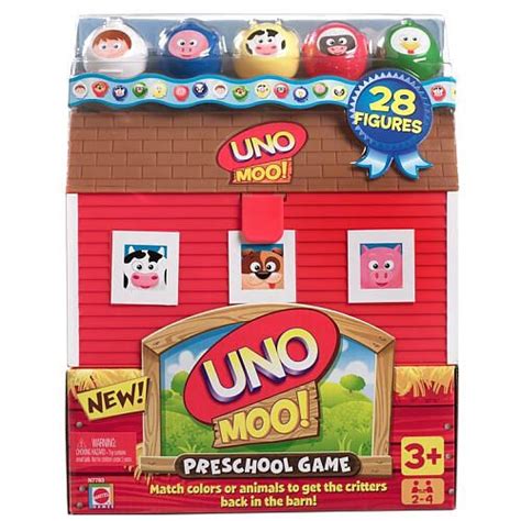 Uno Moo Farm Animal Matching Game Mattel Toys R Us Preschool