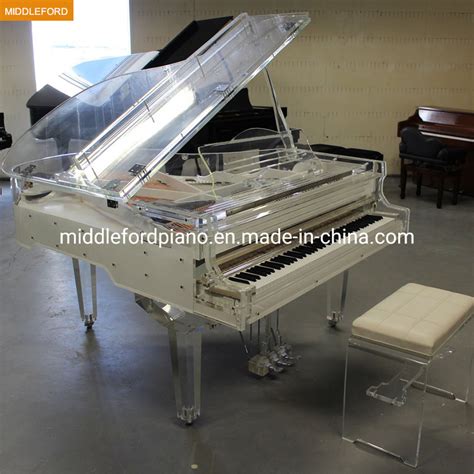 Wholesale New White Crystal Glass Grand Piano Gp A Crystal Grand