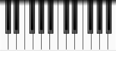 Teclas De Piano Realistas Vector Premium