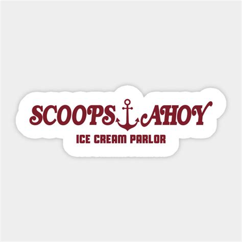 SCOOPS AHOY ICE CREAM FOOD COURT - Scoops Ahoy - Sticker | TeePublic