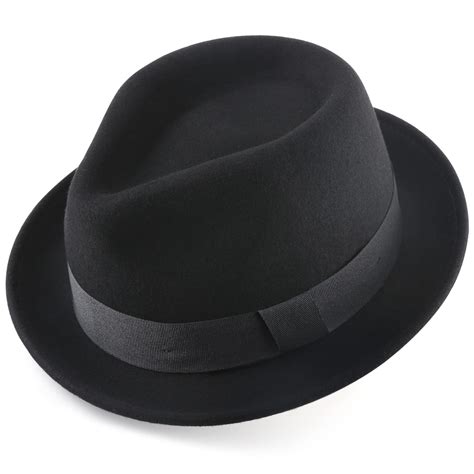 AKIO&AQUIRAX Australian Wool Fedora Hat - Classic Felt Vintage Style