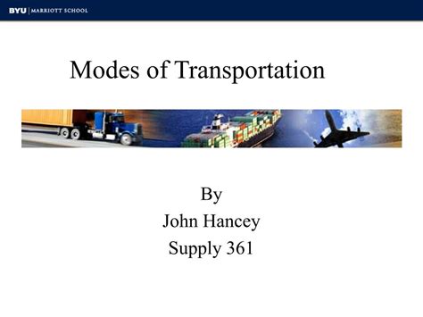 Ppt Modes Of Transportation Powerpoint Presentation Free Download Id 340910