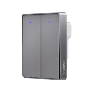 Умный выключатель двухклавишный Xiaomi Linptech Glass Panel Smart ...