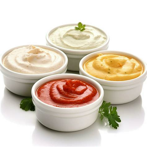 dips with white background high quality ultra hd 30666396 Stock Photo