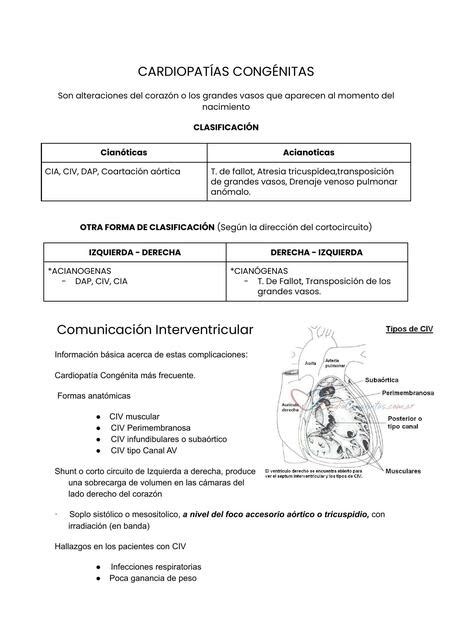 Cardiopatías Congénitas Medilove Udocz