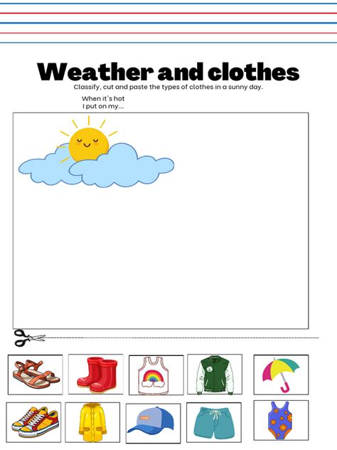 Weather And Clothes Worksheet Pdf