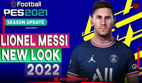 فیس و موی جدید لیونل مسی 2022 برای PES 2021 مودینگ وی