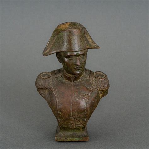 Proantic: 19th Century Bronze Subject Napoleon Bust Nuanced Brown Pati