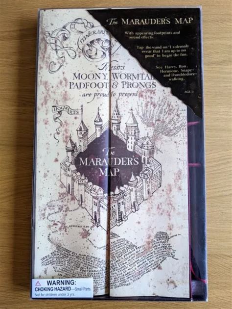 HARRY POTTER OFFICIAL Interactive Marauders Map Wand Sound Moving