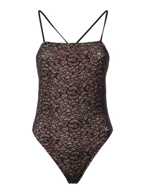 Dolce & Gabbana Lace One-Piece Swimsuit - Black | O9A03JFLUAIN0000