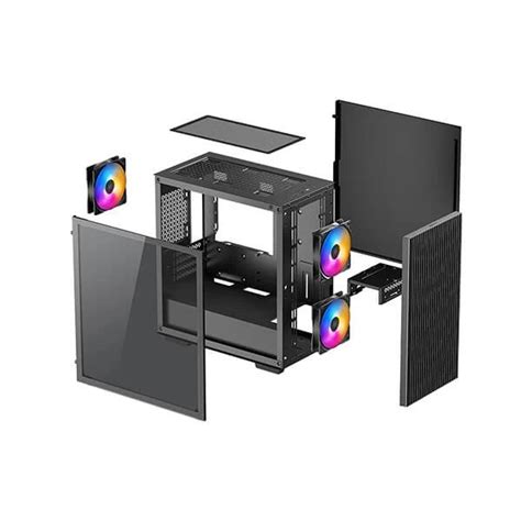 Deepcool Matrexx 40 3FS Tri Color LED Cabinet Black Sanaavay