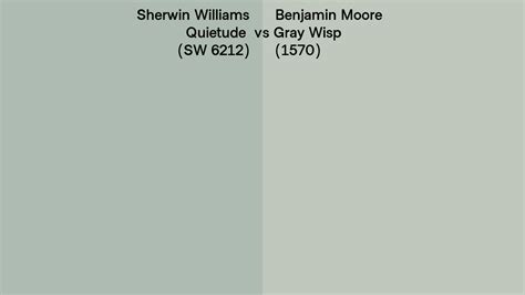 Sherwin Williams Quietude Sw Vs Benjamin Moore Gray Wisp