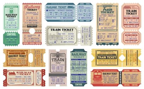 Vintage Train Ticket