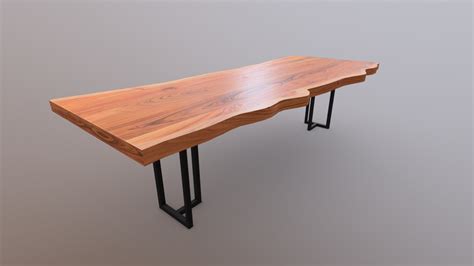 Polished Live Edge Table Buy Royalty Free D Model By Artfromheath