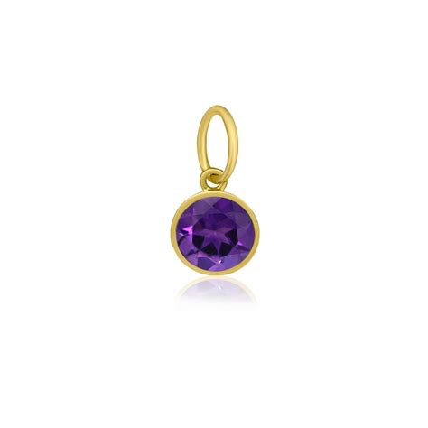 Bezel Set Gemstone Charm – NicoleHD Jewelry