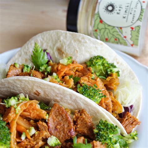 Easy Vegan Tacos With Kimchi