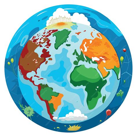 Mapa De Zonas Climáticas Vector Con Zonas Templadas Polares Tropicales Ecuatoriales Y Subzonas