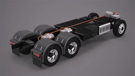 3d Electric Truck Chassis Model Turbosquid 1582637