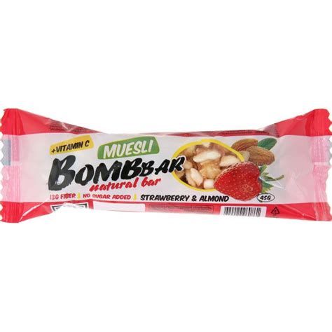 Bombbar Muesli 45 грамм батончик-мюсли — купить недорого в Москве