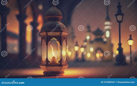 Generative Ai Illustration Muslim Heiligen Monat Ramadan Kareem