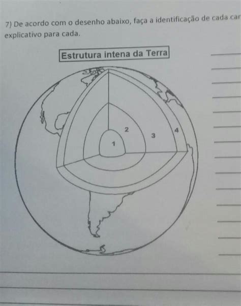 Camadas Da Terra Desenho Para Colorir Revoeduca