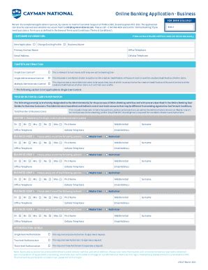 Fillable Online Business Online Banking Application Form Fax Email