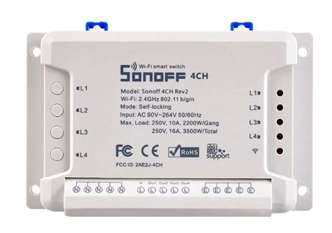 Sonoff 4CH R2 Wifi Smart Switch | GearVita