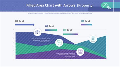 Filled Area Chart With Arrows Property