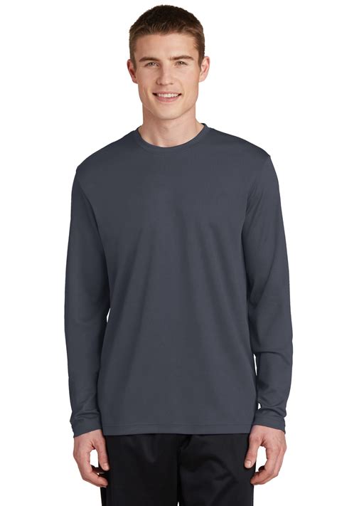 Sport Tek St340ls Posicharge ® Racermesh ® Long Sleeve Tee Shirtspace