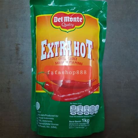 Jual Sambal Extra Pedas Delmonte Chilli Sauce Extra Hot Kg Shopee Indonesia