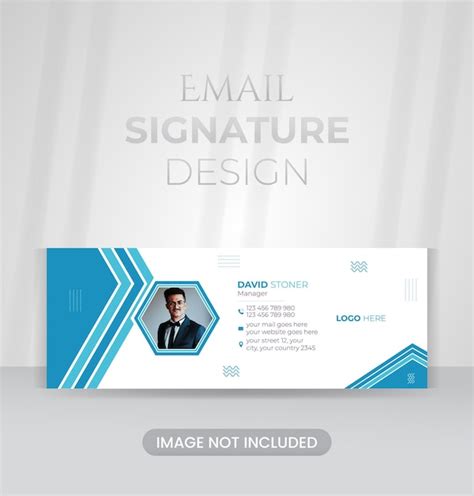 Premium Vector Elegant Corporate And Business Email Signature Design