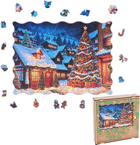 Alexander Puzzle Wi Teczne Milliwood Drewniane Christmas Village El