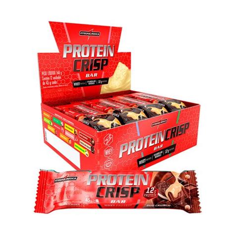 Protein Crisp Bar Sabor Duo Crunch 12 Unidades Integral Medica