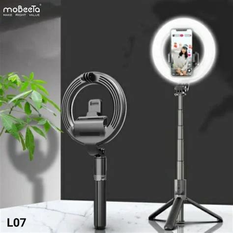 L07 Bluetooth Selfie Stick 5 Inch Ring Fill Light Anchor Beauty Light ...