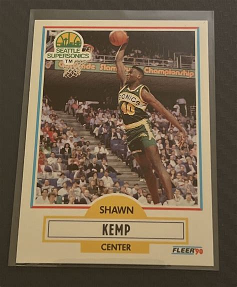 Fleer Shawn Kemp Rookie Seattle Supersonics Ebay