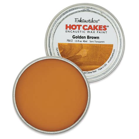 Enkaustikos Hot Cakes Encaustic Paint Golden Brown Ml Tin Michaels