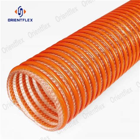 Inch Spiral Fibre Reinforced Pvc Flexible Helix Suction Hose Pipe For