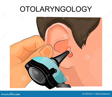 El Examen De O Do Usando El Otoscopio Otorrinolaringolog A Ilustraci N