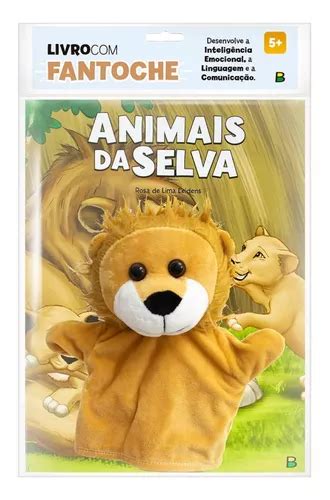 Livro Infantil Para Criança Fantoche Divertido Brincar Bebê Animais