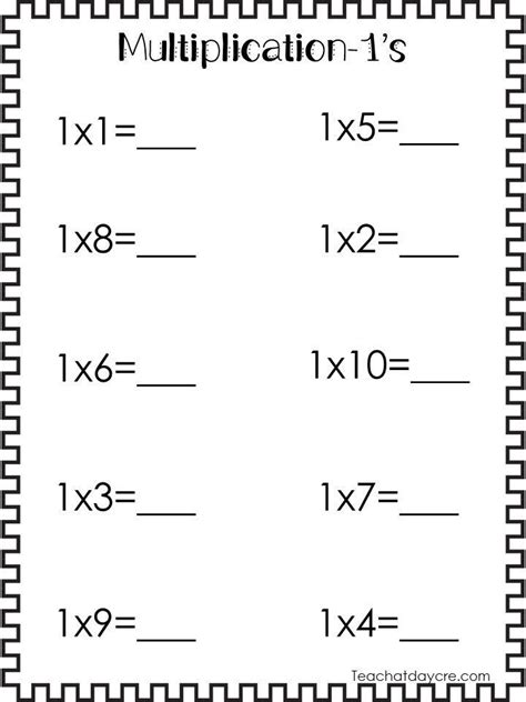 Multiplication Worksheets 2 Digit By 1 Digit Math Drills Diy