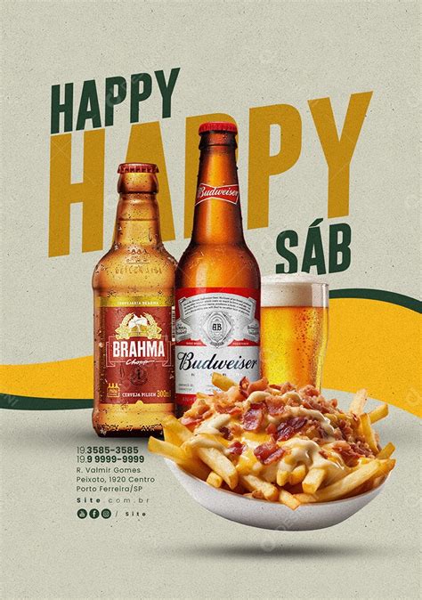 Cervejaria Happy Hour Cerveja Brahma Chopp Budweiser E Por O De