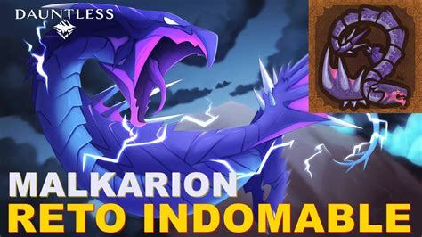 Malkarion Reto Indomable Dauntless Build Youtube